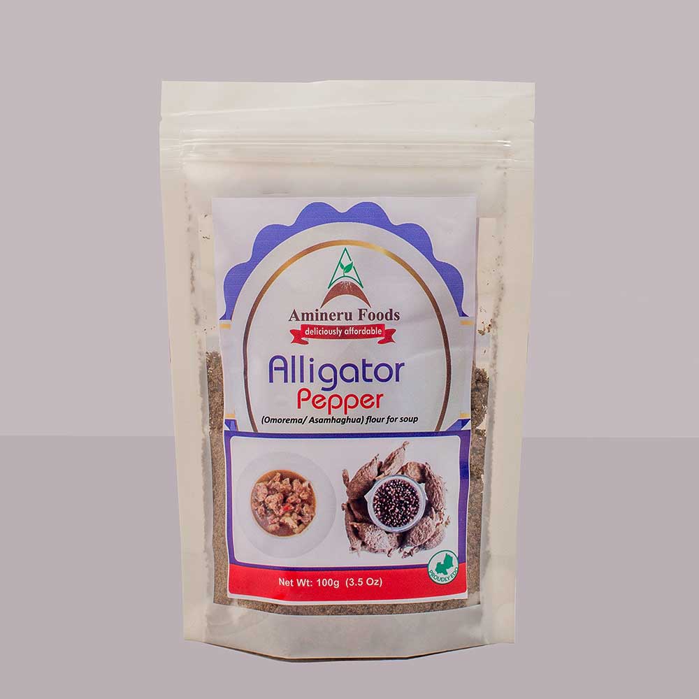 amineru foods alligator pepper product